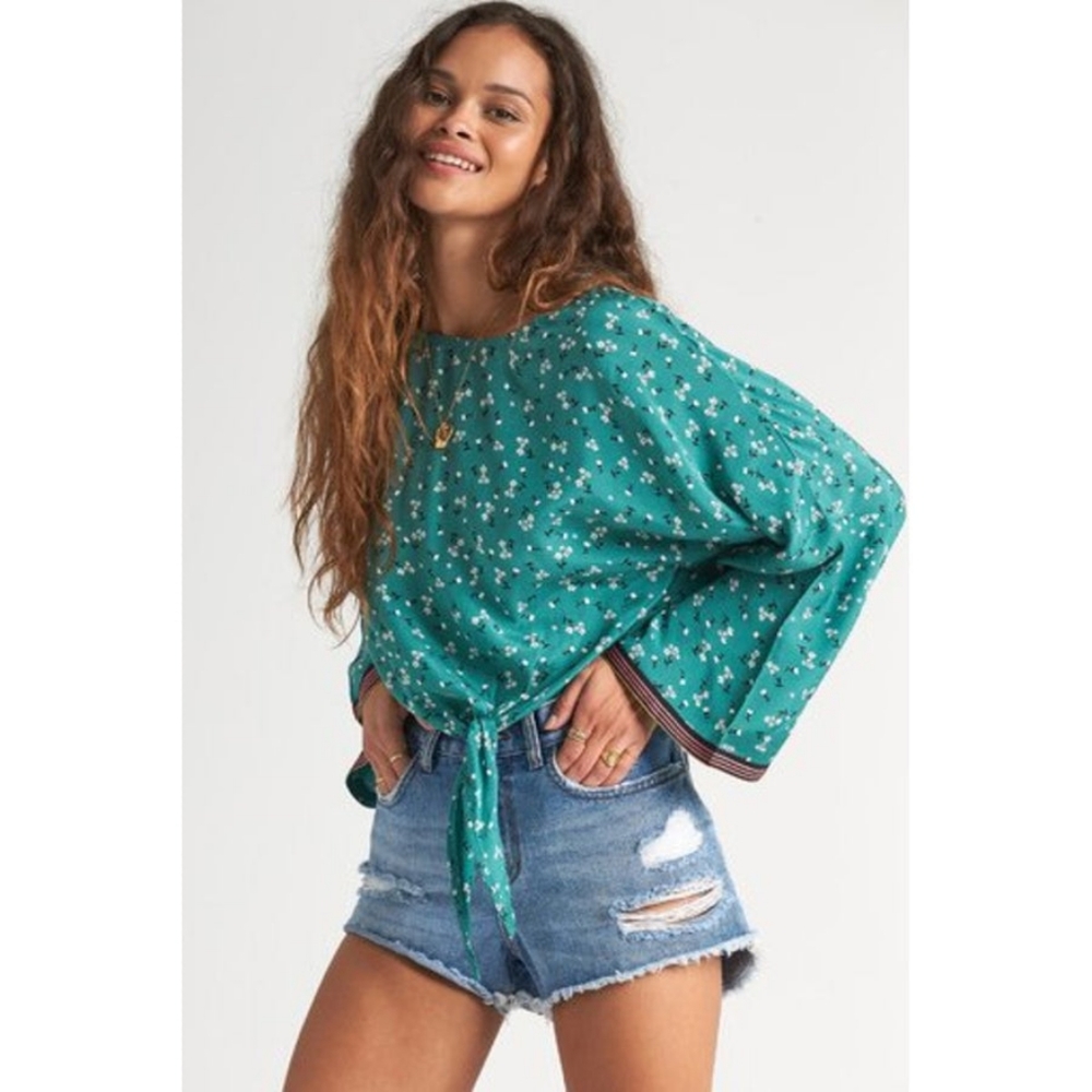 Billabong Kimono Sleeve Top SMALL